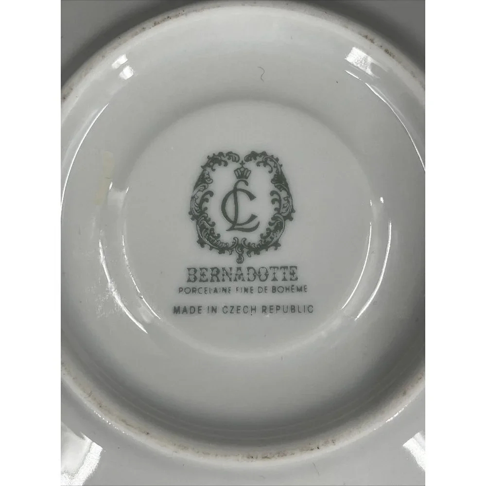 Bernadotte Czech Republic Wilddlife‎ Pheasant Espresso Demitasse Cup and Saucer